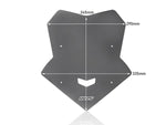 WRS Windscreen For Yamaha MT-10 ABS 2016-2021 34.5 cm (13-1/2") - Dark Smoke