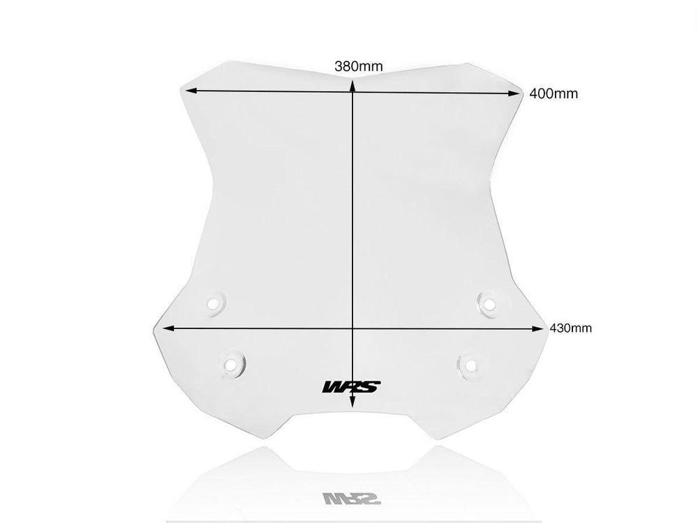 WRS Windscreen For Suzuki DL 650 ABS 2017-2024 38 cm (15") - Clear
