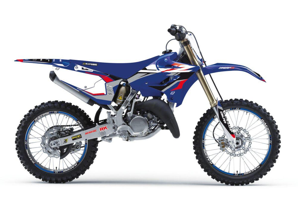 Blackbird Dream 5 Graphic Kit For Yamaha YZ125 2015-2021 - Black/Blue/Red/Silver