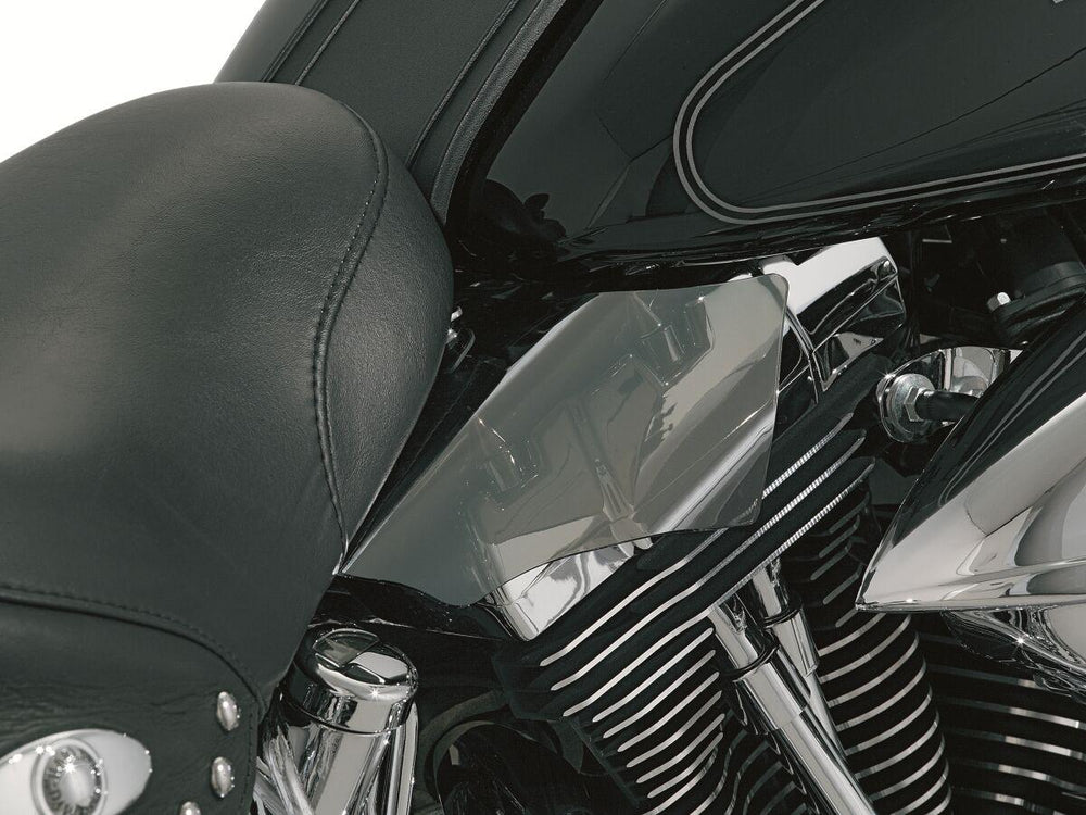 Kuryakyn Saddle Shields For Harley Davidson FLS 1690 2012 - Reflective/Smoke