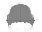 WRS Windscreen For BMW M 1000 RR ABS 2023-2024 21.5 cm (8-1/2") - Dark Smoke