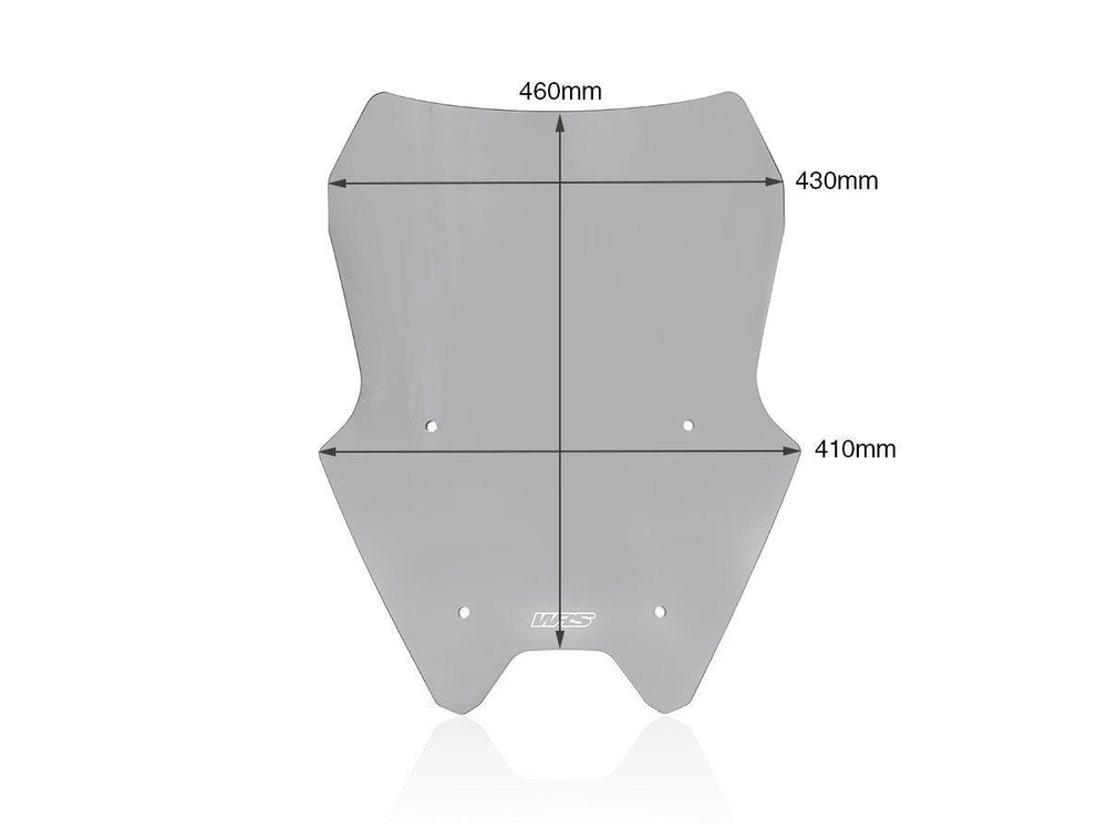 WRS Windscreen For BMW R 1200 RS ABS 2015-2018 46 cm (18-1/8") - Smoke