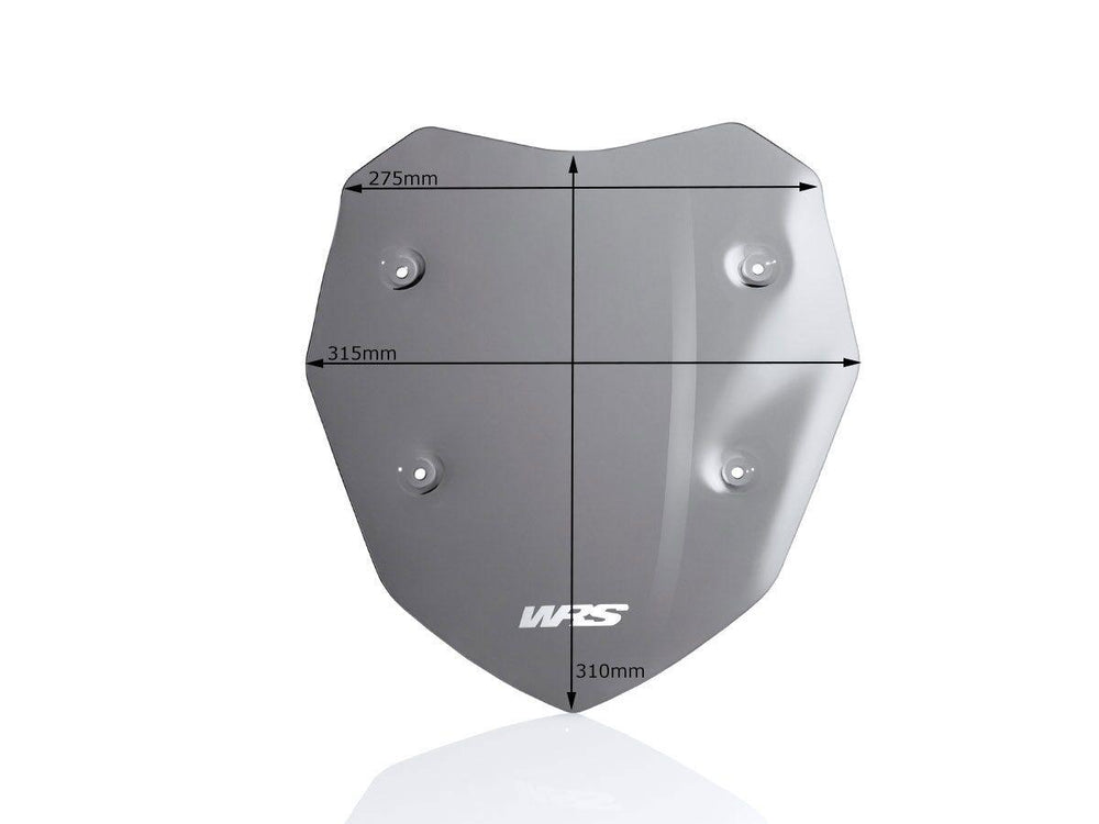 WRS Windscreen For BMW S 1000 XR 2015-2019 31 cm (12-1/4") - Dark Smoke