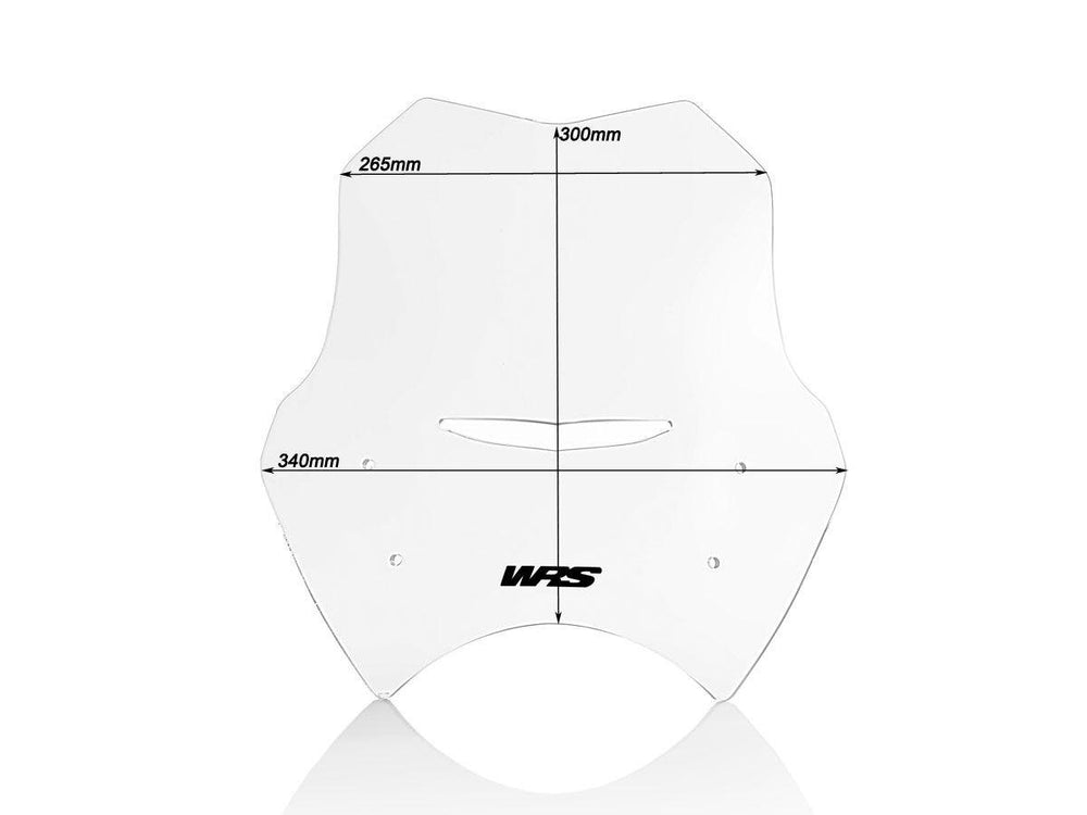 WRS Windscreen For BMW R 1150 R 2001-2006 30 cm (11-3/4") - Clear