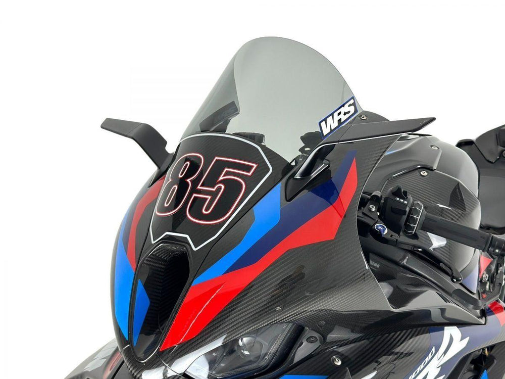WRS Windscreen For BMW M 1000 RR ABS 2023-2024 21.5 cm (8-1/2") - Smoke