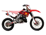 Blackbird Retro Graphics Kit For Honda CRF250F 2022-2025 - Black/Red/White