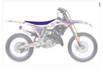 Blackbird Replica Team Seat Cover For Yamaha YZ125 2022-2023 - Blue