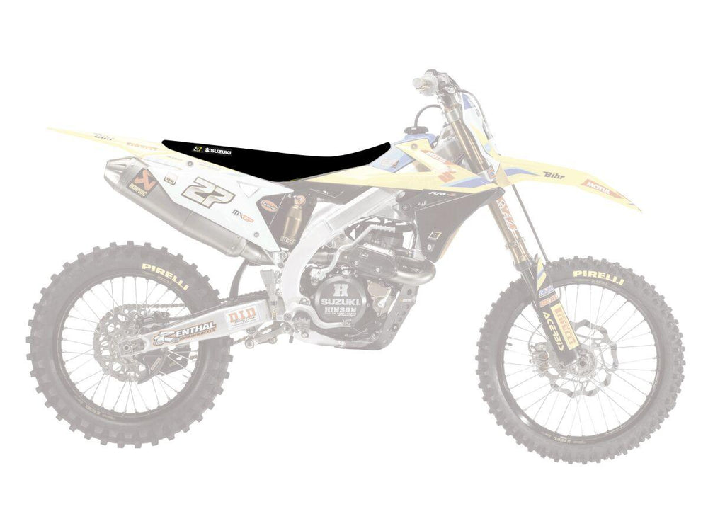 Blackbird Zebra Seat Cover For Suzuki RMZ250 2019-2023 - Black/Yellow