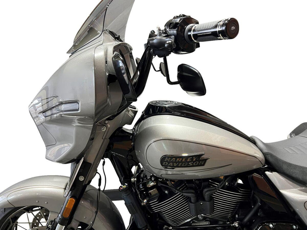 Fat Baggers Inc. 1-1/4" EZ Install Pointed Top Handlebar For Harley Davidson FLHX 1923 2024-2026 30.5 cm (12") - Black