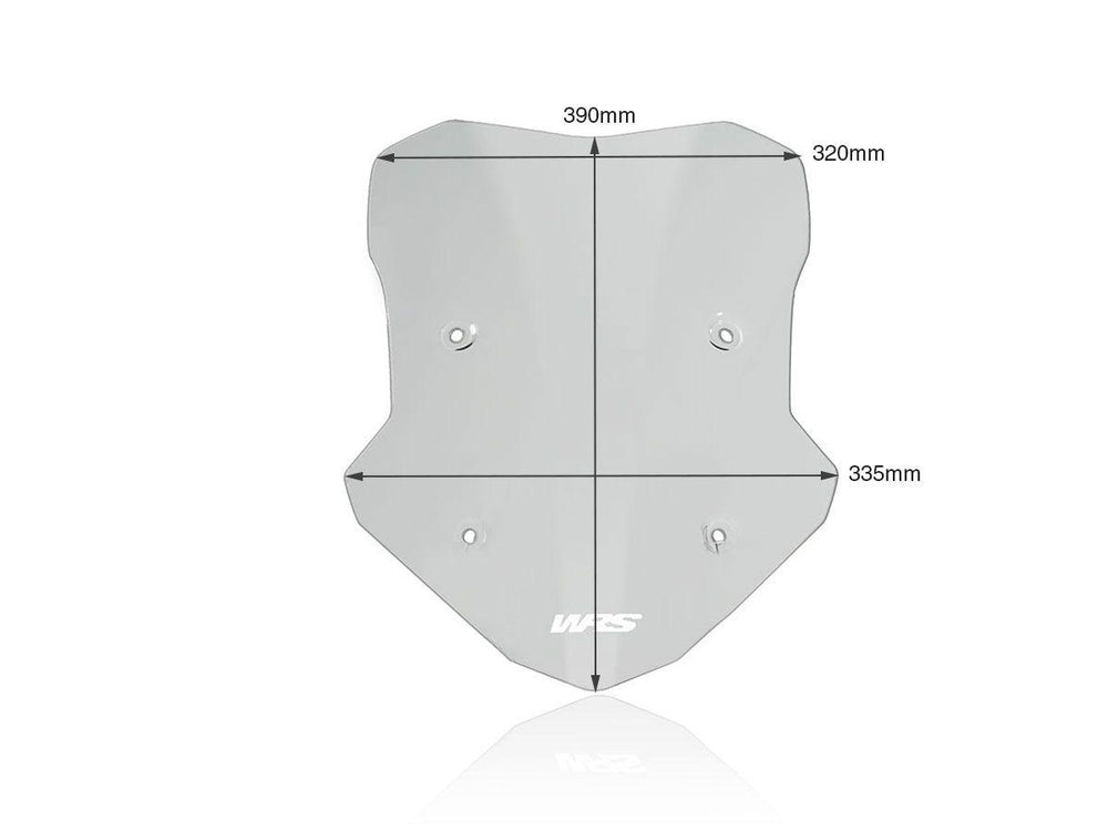 WRS Windscreen For BMW F 900 XR 2020-2024 39 cm (15-1/2") - Smoke