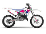Blackbird Retro Graphics Kit For Yamaha YZ125 2002-2021 - Pink/White