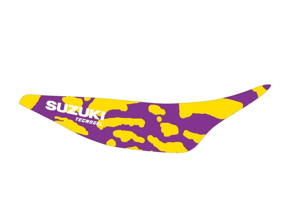 Tecnosel Team Suzuki Seat Cover For Suzuki RM125 1989-1992 - Yellow