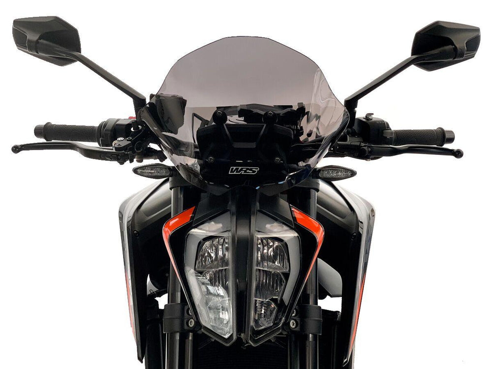 WRS Windscreen For KTM Duke 790 ABS 2020-2024 28.5 cm (11-1/4") - Dark Smoke