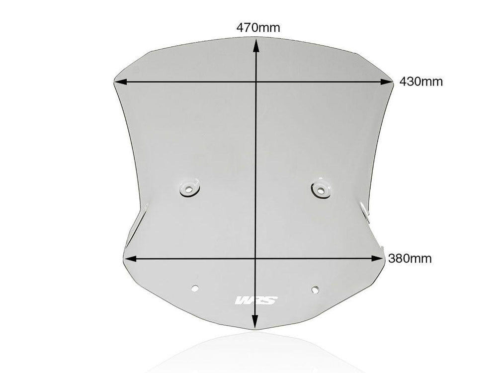WRS Windscreen For BMW S 1000 XR 2020-2023 47 cm (18-1/2") - Smoke