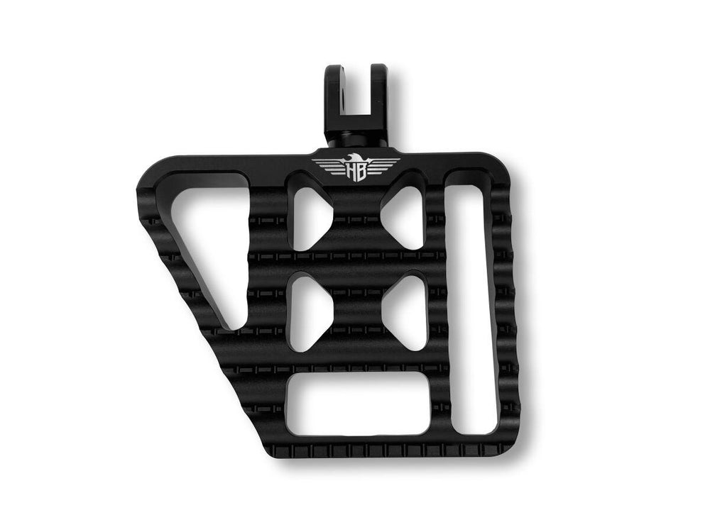 Heinz Bikes Mini Floorboard Foot Pegs For Harley Davidson FLS 1690 2012-2015 Fit Front Or Rear - Black