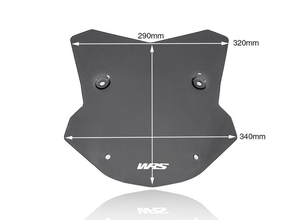 WRS Windscreen For BMW S 1000 XR 2020-2023 29 cm (11-1/2") - Dark Smoke