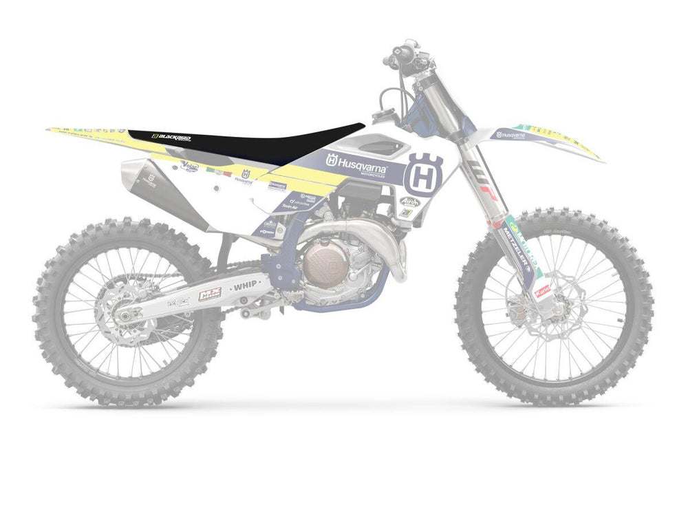 Blackbird Zebra Seat Cover For Husqvarna FC250 2023-2026 - Black/Yellow