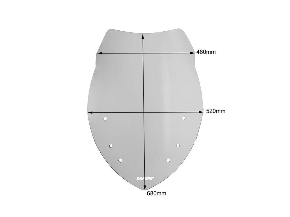 WRS Windscreen For BMW R 1200 RT ABS 2005-2013 68 cm (26-3/4") - Clear