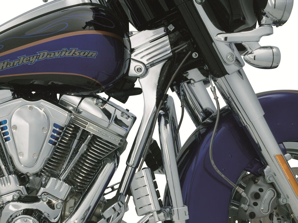 Kuryakyn Deluxe Neck Cover Kit For Harley Davidson FLHR 1340 1995-1998 - Chrome