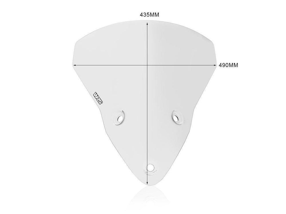 WRS Windscreen For Ducati SuperSport 939 ABS 2017-2020 43.5 cm (17-1/8") - Clear