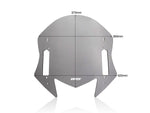 WRS Windscreen For Yamaha XP 530 T-Max ABS 2017-2019 37 cm (14-1/2") - Dark Smoke
