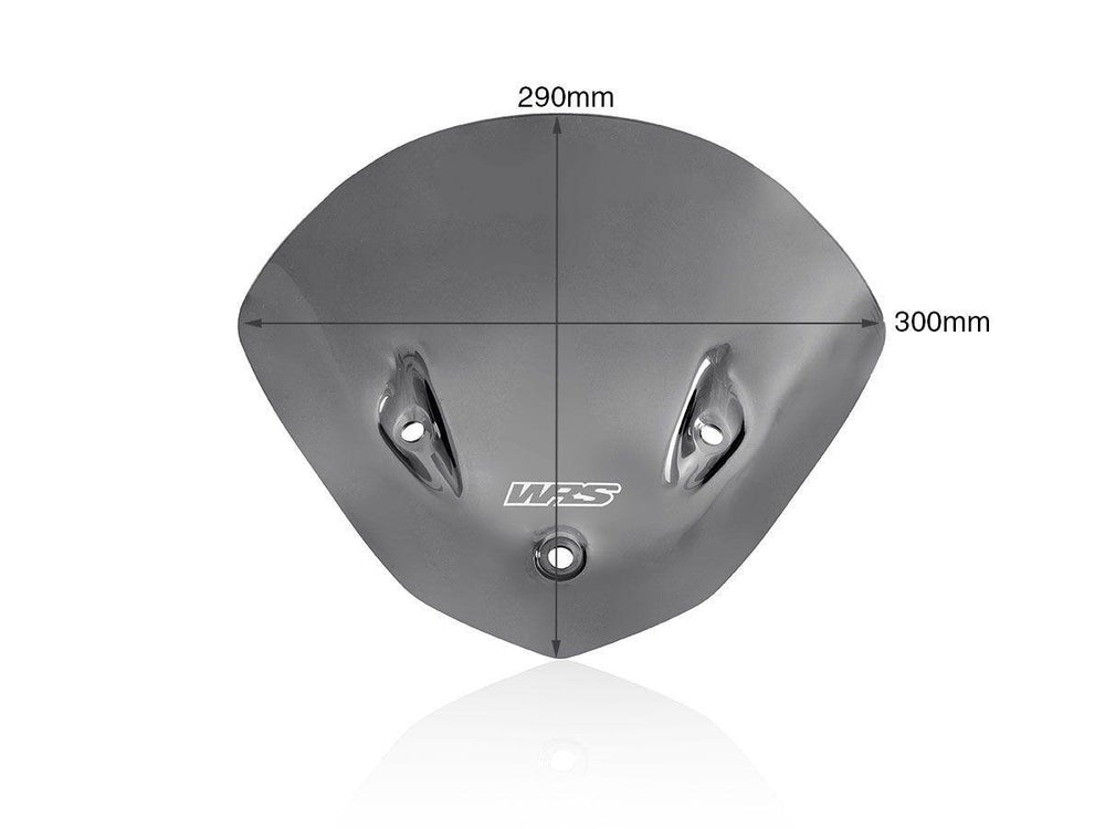 WRS Windscreen For BMW S 1000 R ABS 2014-2020 29 cm (11-1/2") - Dark Smoke