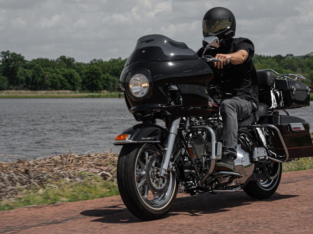 Klock Werks FXRP-Style Fairing Kit For Harley Davidson FXR1340 1986-1994 - Black/Powder-Primed/White