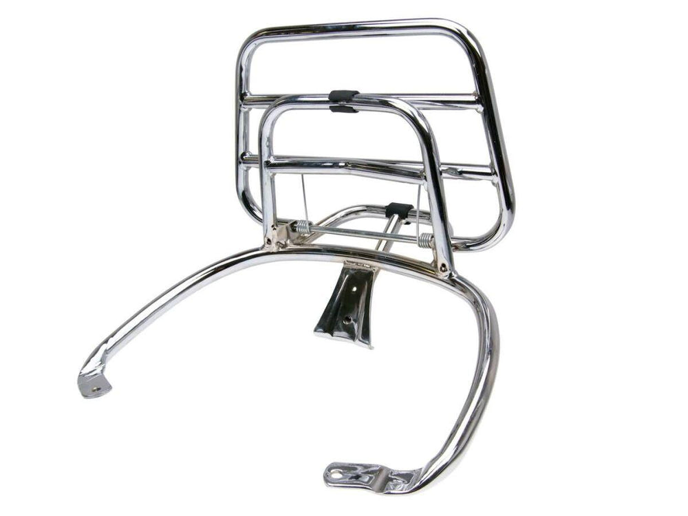 101 Octane Rear Folding Luggage Rack For Vespa Elettrica 2018-2022 - Chrome
