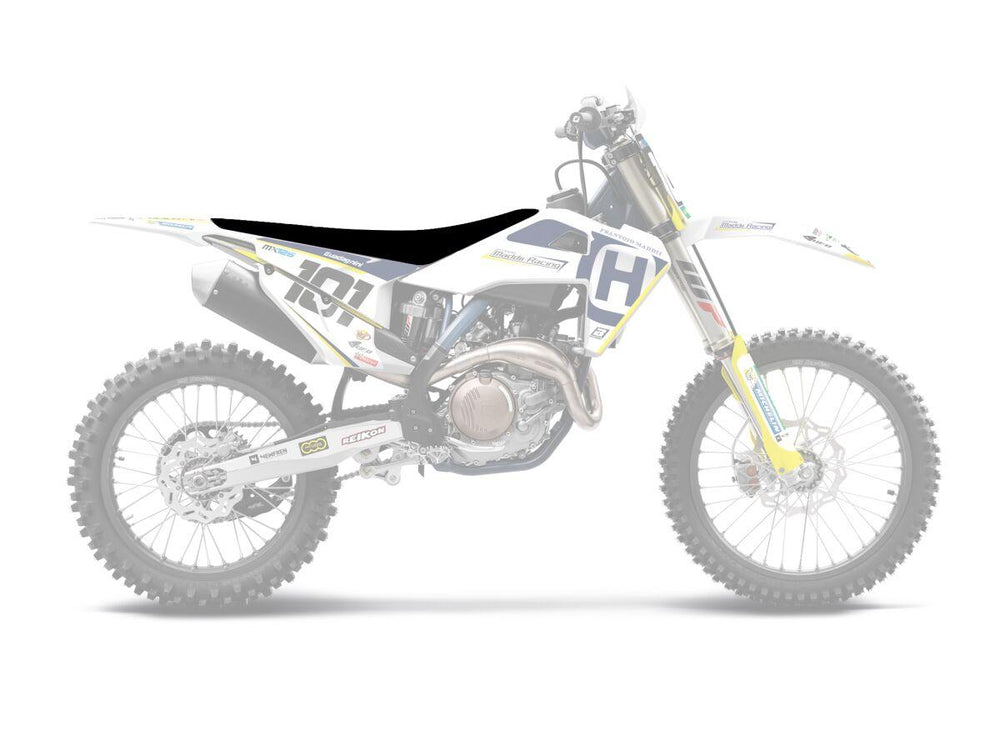 Blackbird Seat Cover For Husqvarna FC250 2019-2022 - Black/Yellow