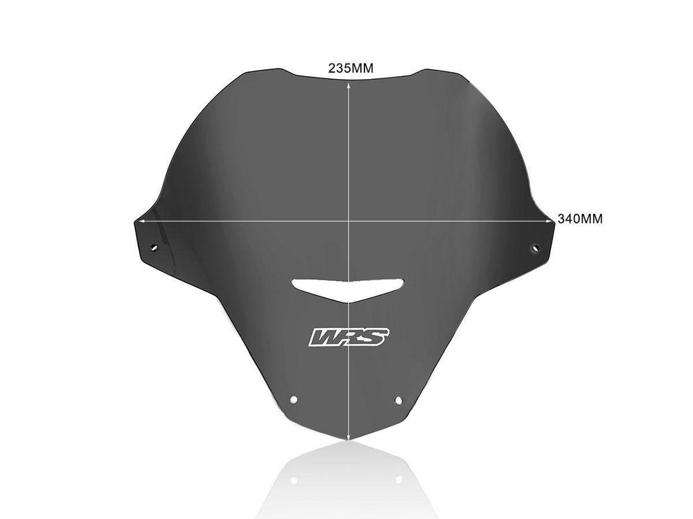 WRS Windscreen For Aprilia Tuono 660 ABS 2021-2024 23.5 cm (9-1/4") - Dark Smoke