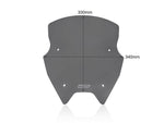 WRS Windscreen For BMW R 1200 RS ABS 2015-2018 33 cm (13") - Dark Smoke
