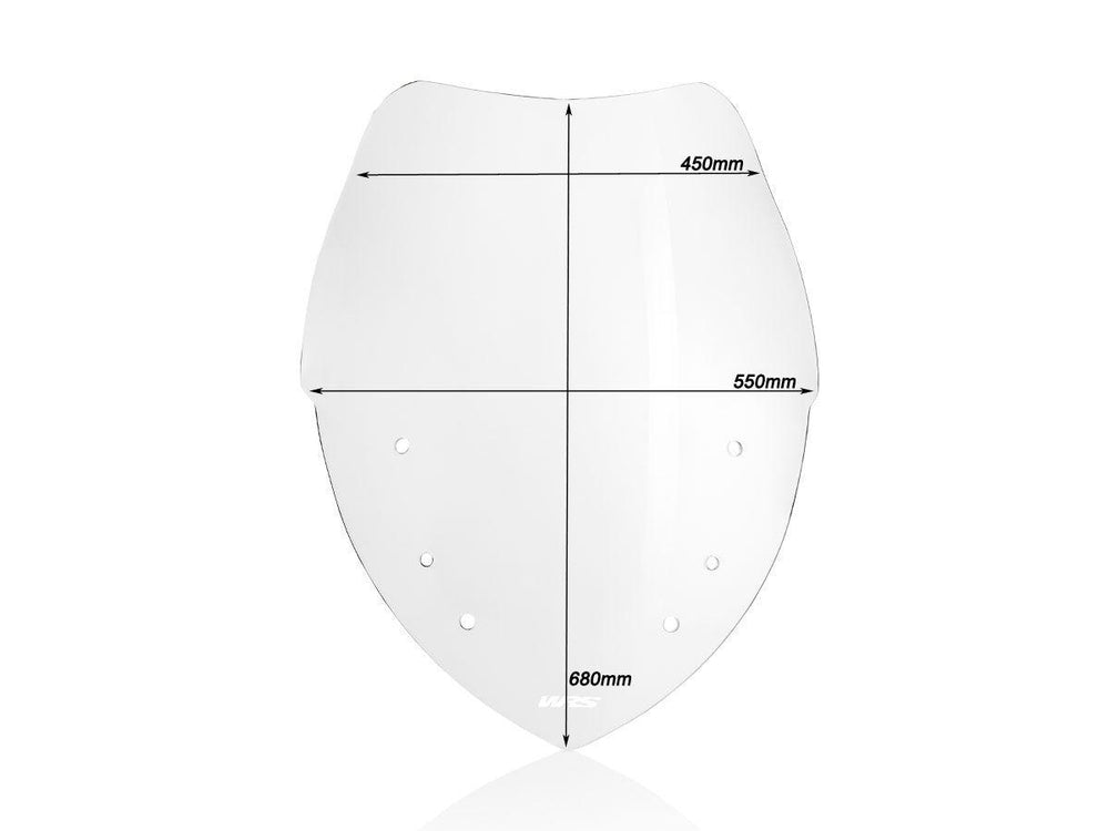 WRS Windscreen For BMW R 1200 RT ABS 2005-2013 68 cm (26-3/4") - Clear