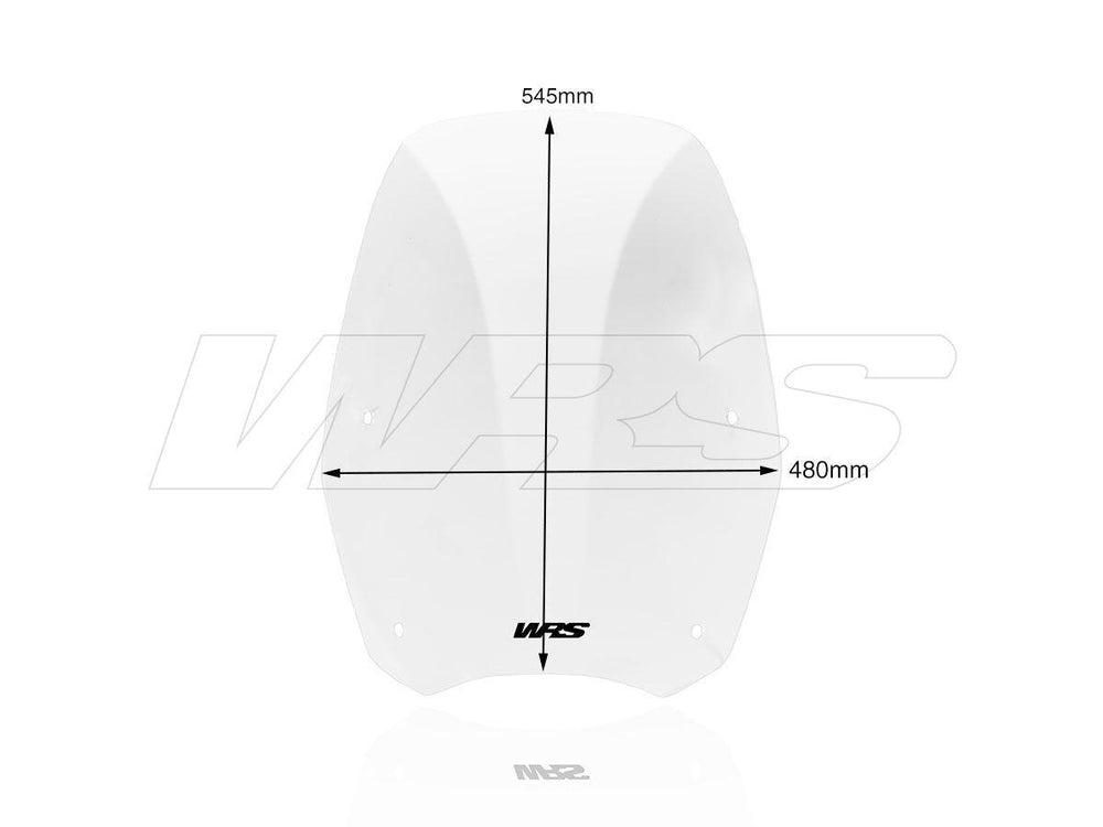 WRS Windscreen for Scooter For Honda SH 300 I 2015-2020 54.5 cm (21-1/2") - Clear