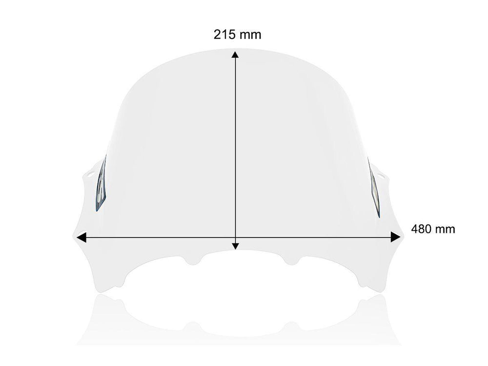 WRS Windscreen For BMW M 1000 RR ABS 2023-2024 21.5 cm (8-1/2") - Clear