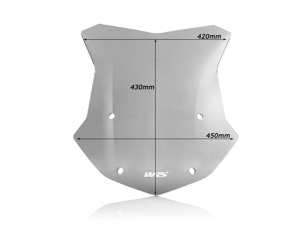 WRS Windscreen For BMW R 1200 GS ABS 43 cm (17") - Smoke