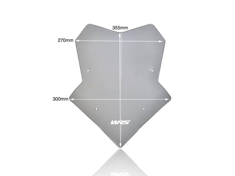 WRS Windscreen For Yamaha MT-09 ABS 2018-2024 35.5 cm (14") - Dark Smoke