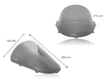 WRS Windscreen Race RS125 For Aprilia RS 125 1998-2005 39 cm (15-1/2") - Dark Smoke