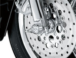 Kuryakyn Roman Axle Nut Covers For Harley Davidson FLD 1690 2012 Front - Chrome