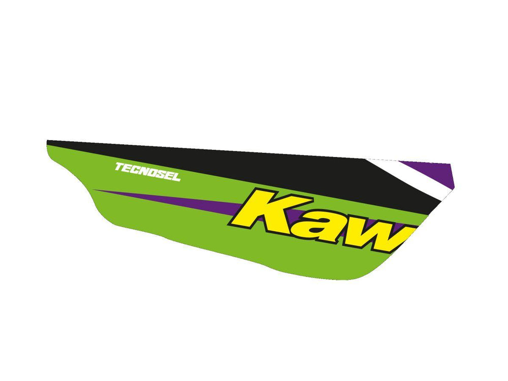Tecnosel Team Kawasaki Seat Cover For Kawasaki KX125 1994-1998 - Black/Green