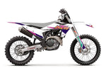 Blackbird Retro Graphics Kit For KTM SX125 2023 - Pink/Purple/White