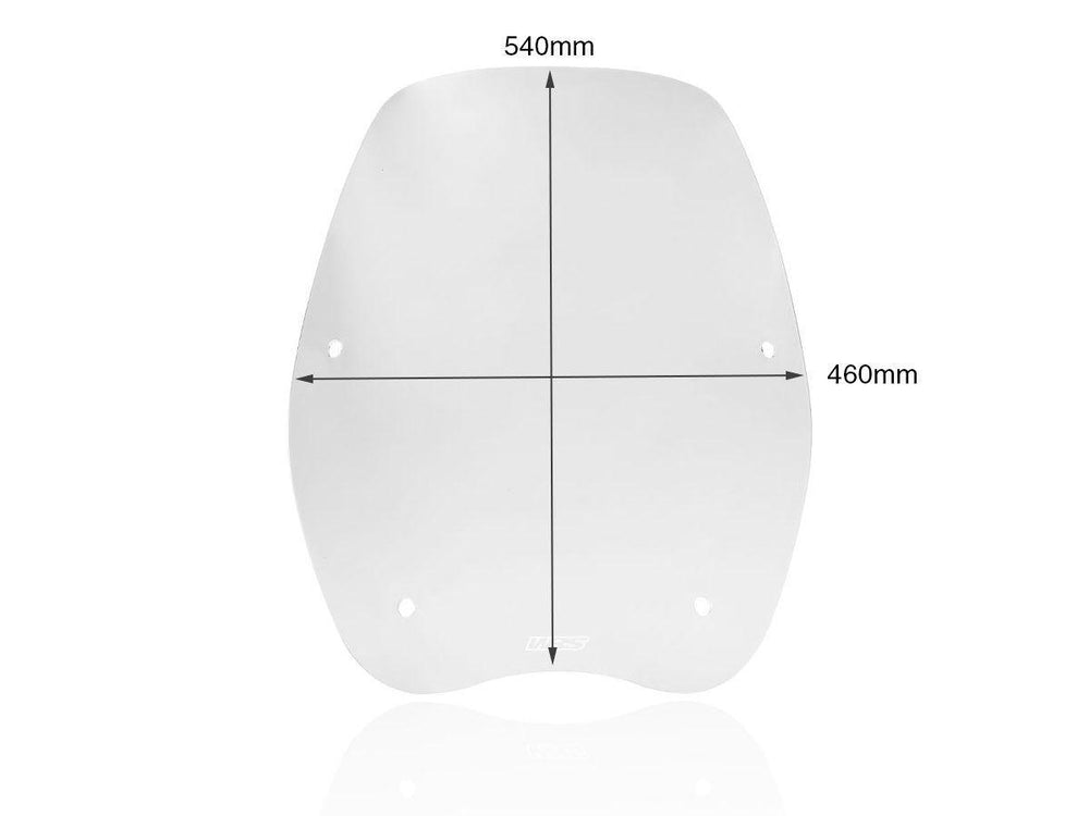 WRS Windscreen For Honda SH 125 I ABS 2020-2022 54 cm (21-1/4") - Clear
