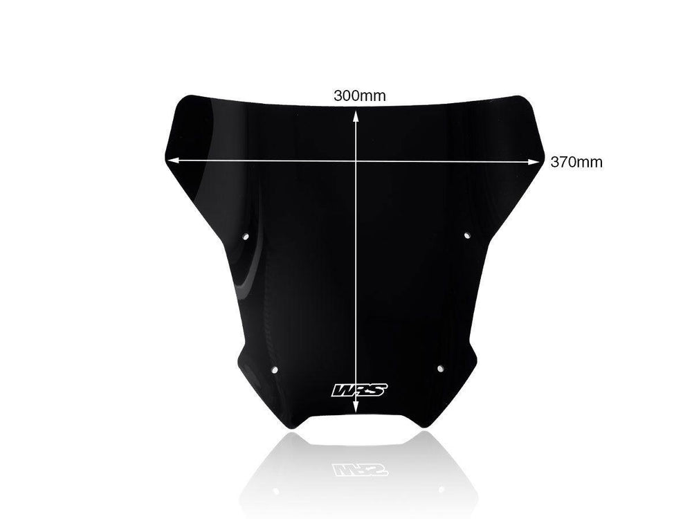 WRS Windscreen for Scooter For Honda NSS 750 ABS 2021-2024 30 cm (11-3/4") - Black