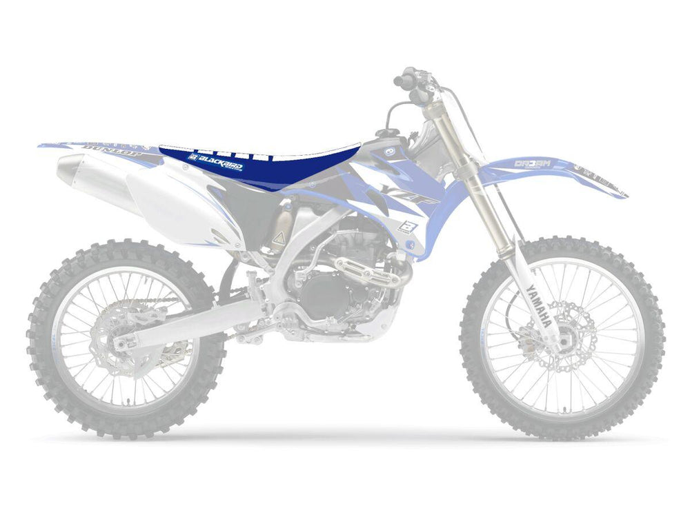 Blackbird Zebra Seat Cover For Yamaha WRF250 2007-2014 - Black/Blue