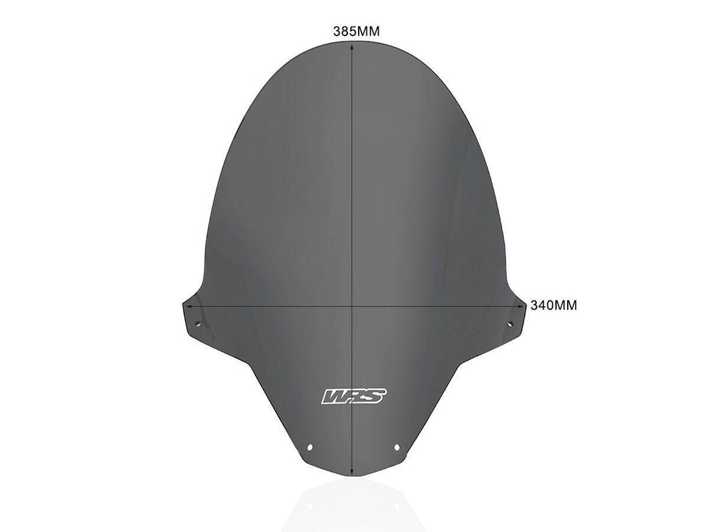 WRS Windscreen For Aprilia Tuono 660 ABS 2021-2024 38.5 cm (15-1/4") - Dark Smoke