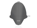 WRS Windscreen For Aprilia Tuono 660 ABS 2021-2024 38.5 cm (15-1/4") - Dark Smoke