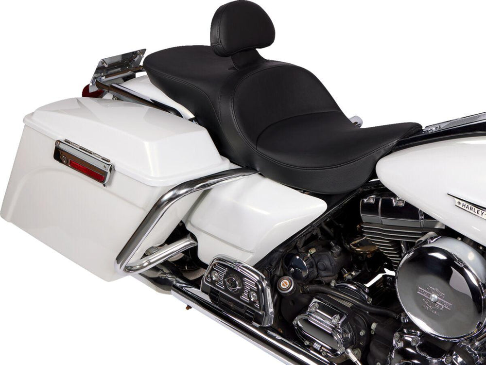 Drag Specialties Freedom Smooth Touring Seat For Harley Davidson FLHR 1340 1997-1998 - Black