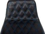 LE Pera Tailwhip Daddy Long Legs Seat For Harley Davidson FLHX 1750 ABS 2023 Double Diamond - Black/Blue