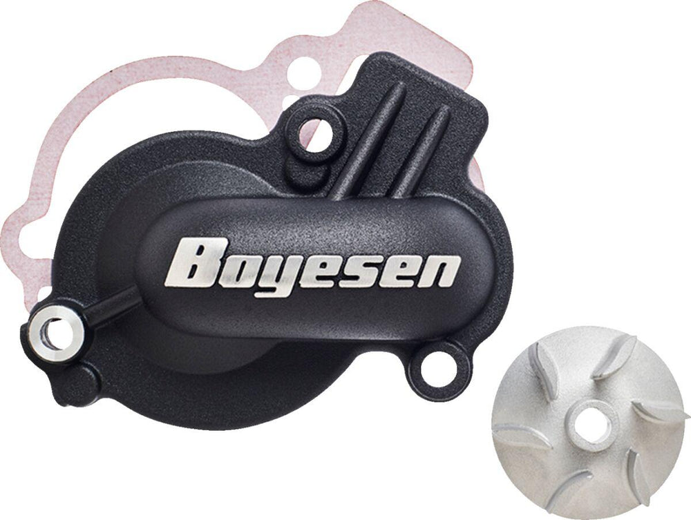 Boyesen Supercooler Water Pump Cover & Impeller Kit For Gas Gas EX 450 F 2021-2024 - Black