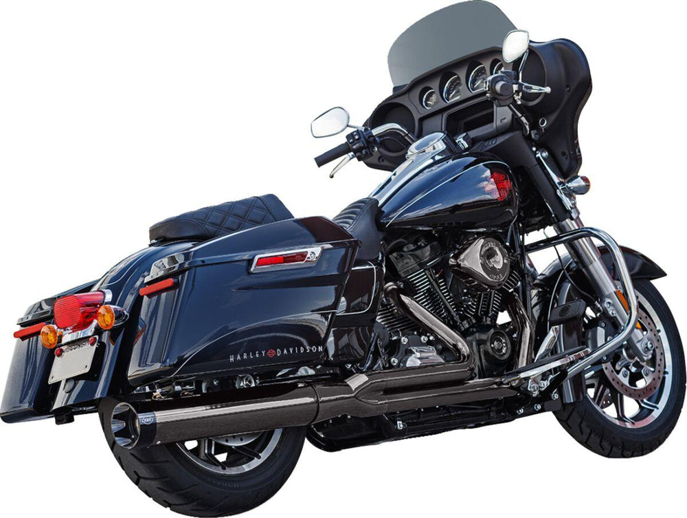 S&S Cycle 2 Into 1 Sidewinder Exhaust System For Harley Davidson FLDE 1750 2018-2020 - Lava Chrome