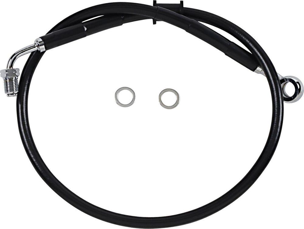 Drag Specialties Stainless Steel Brake Hose Kit For Harley Davidson FLHC 1750 2018-2022 Front Upper